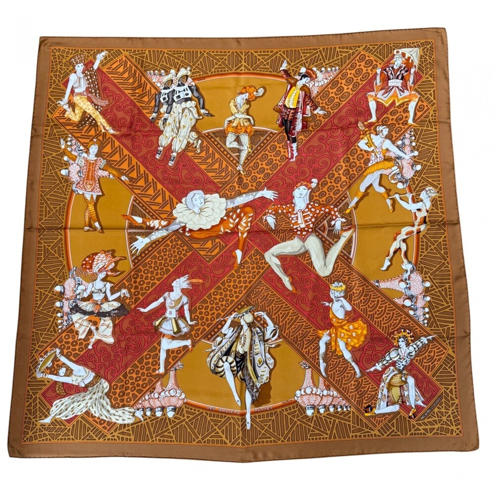 HERMES Orange Scarf